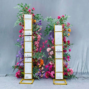 Roseytime Flower Pillars Set with Frame #RTP043