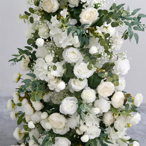 RoseyTime Wedding Floral Pillars Arch With Frame# RTP014