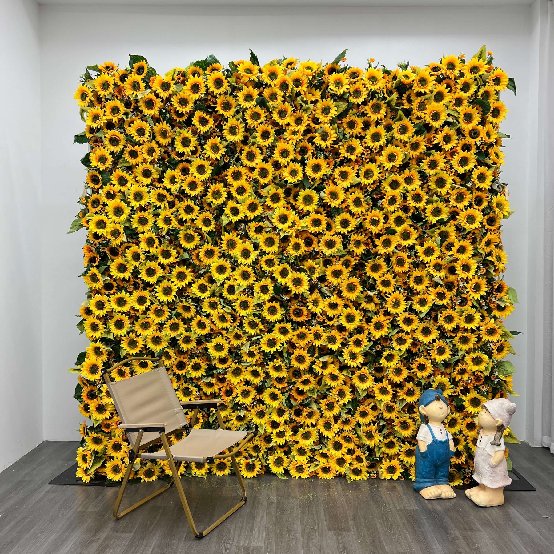 💥BF SALE: Sunflower Artificial Flower Wall Roll Up#RTW090