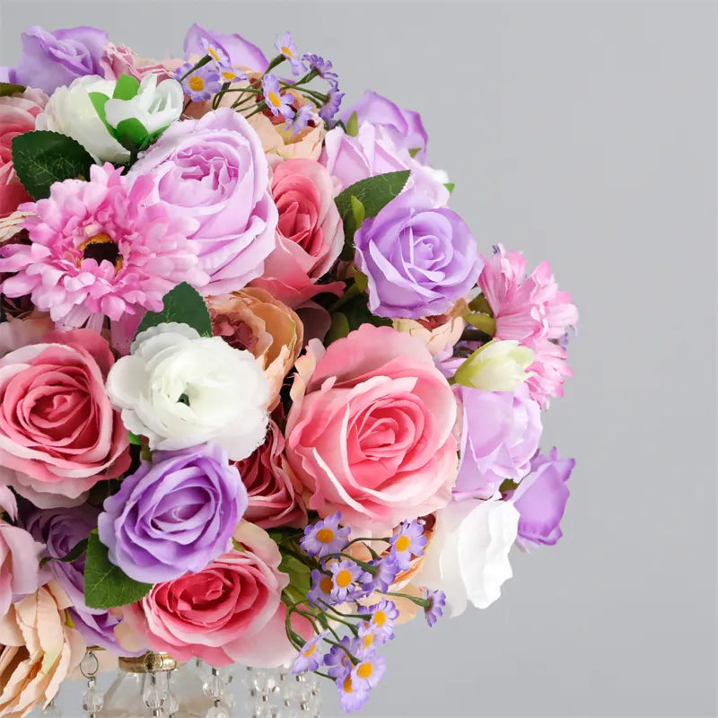 Roseytime Pink&Purple Flower Ball #RTB066