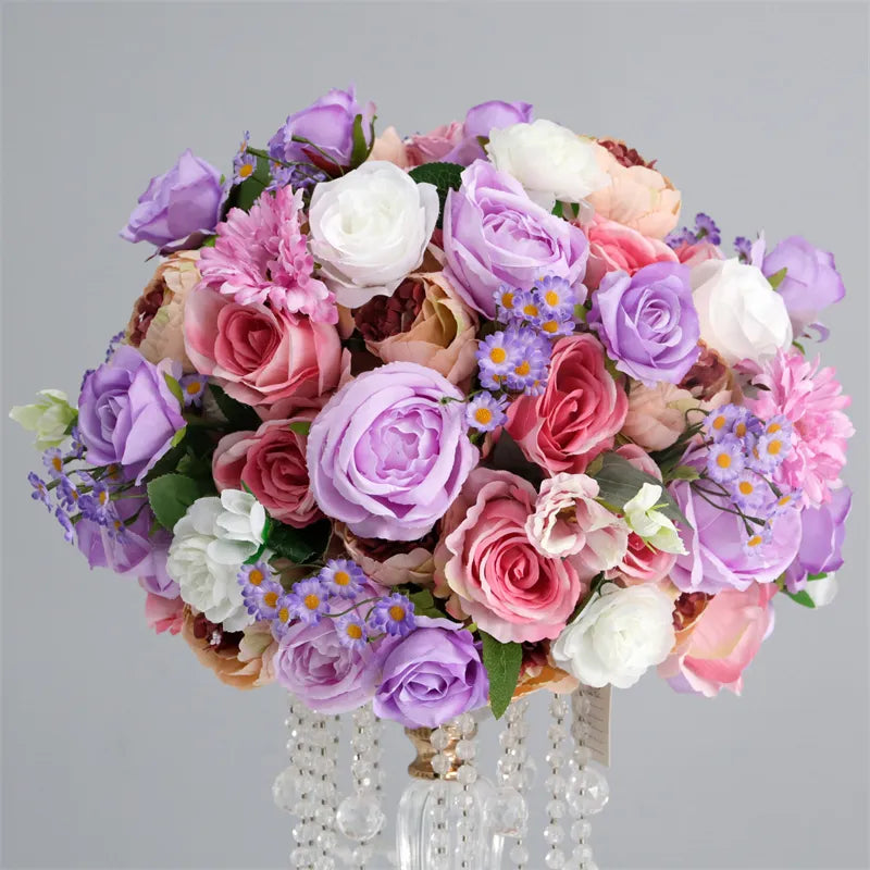 Roseytime Pink&Purple Flower Ball #RTB066