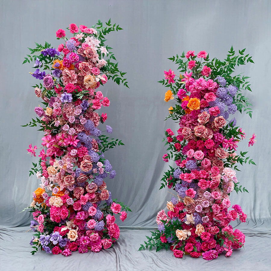 Roseytime Flower Pillars Set with Frame #RTP043