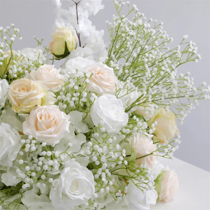 Roseytime baby's breath white Flower Ball #RTB058