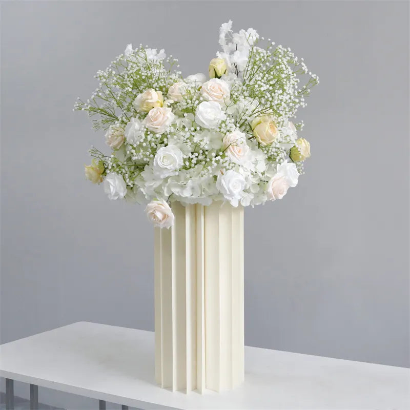 Roseytime baby's breath white Flower Ball #RTB058