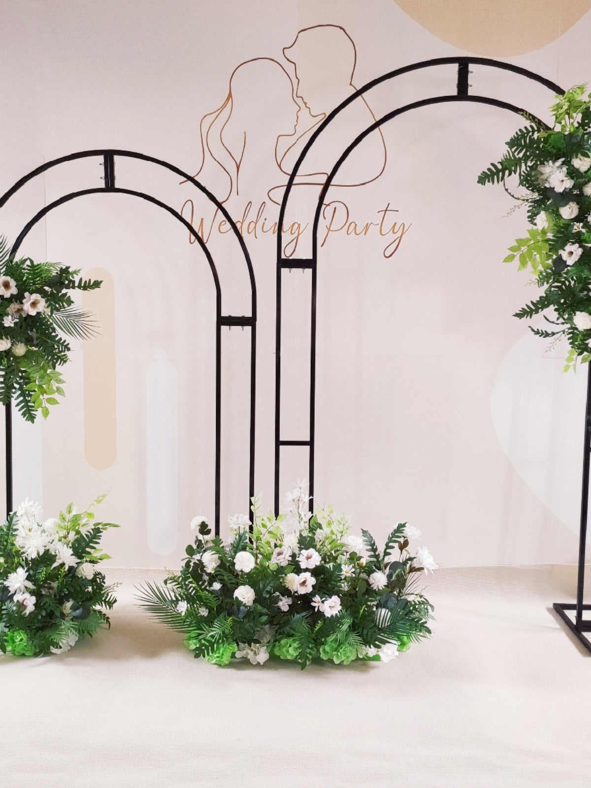 Roseytime Arch Stand For Wedding Flower Decor Party Balloon Metal Frame