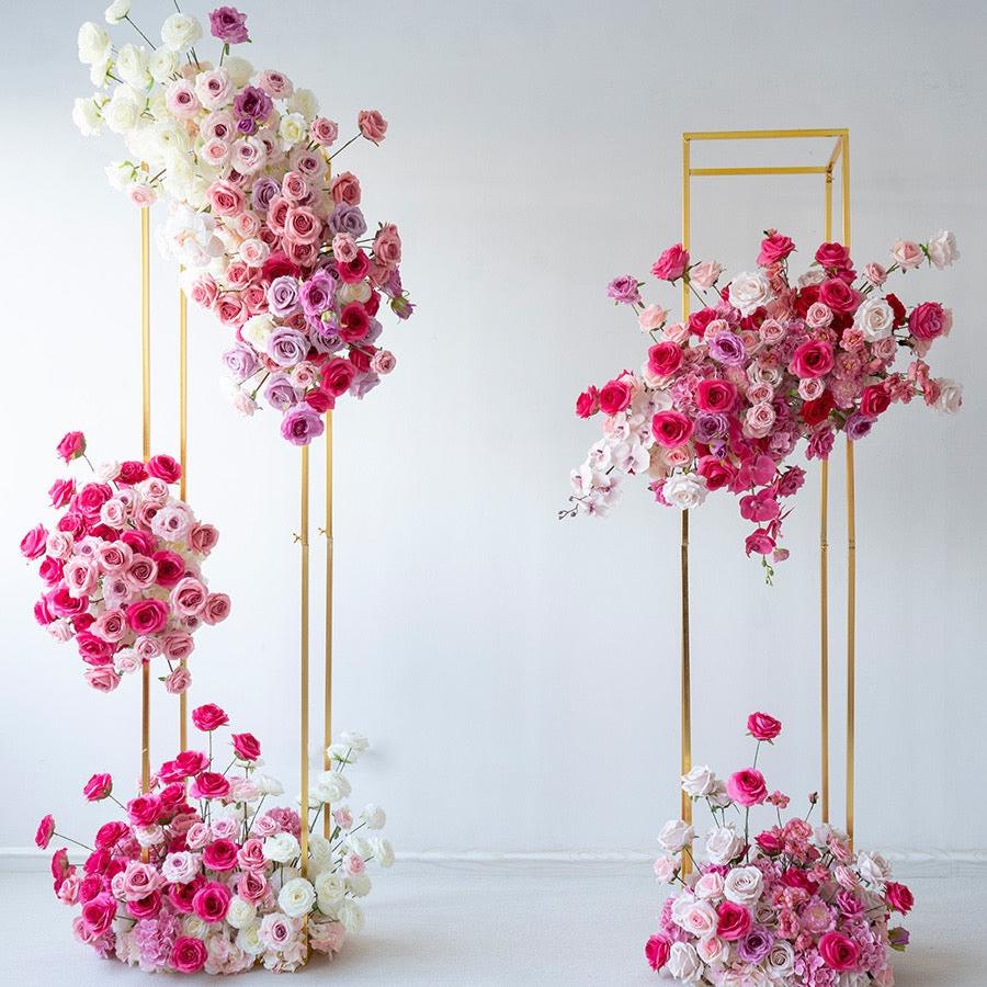 Roseytime Flower Arch Set Pink Party Flower Arrangement Set #RTA022