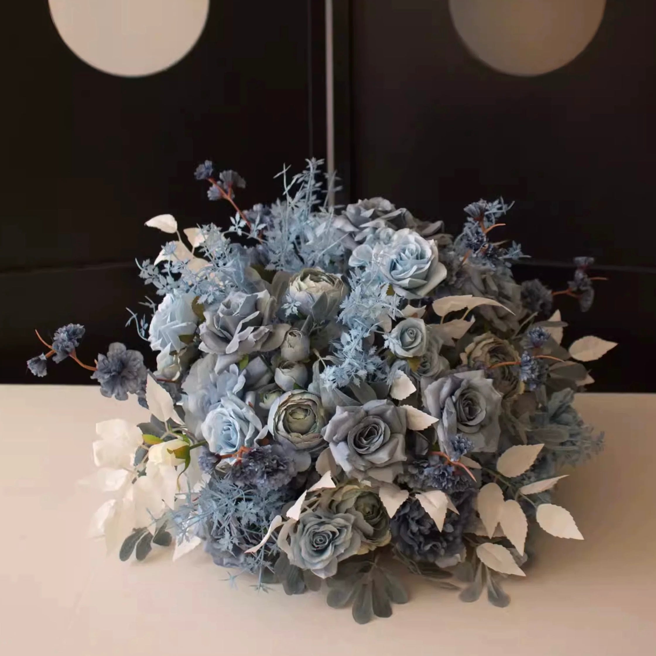 Roseytime Dusty Blue Flower Ball #RTB104