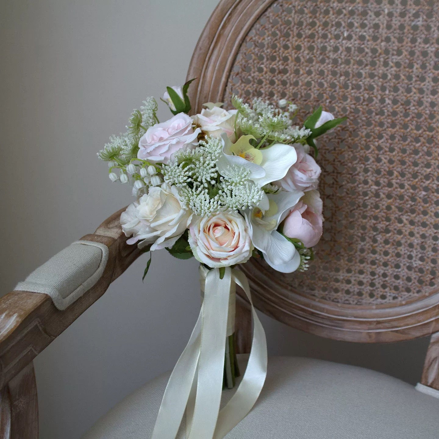 Roseytime Bride/Bridesmaid Bouquet in Light Pink Flowers #RTBQ044