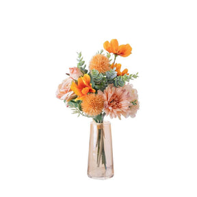 Roseytime Orange Loose Flower Set Centerpiece Flower Bouquet #LS004