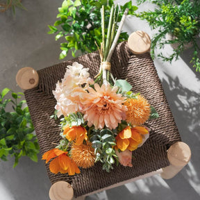 Roseytime Orange Loose Flower Set Centerpiece Flower Bouquet #LS004