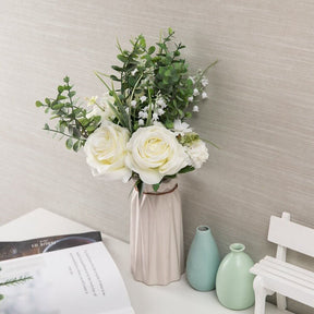 Roseytime White Loose Flower Set Centerpiece Flower Bouquet #LS005