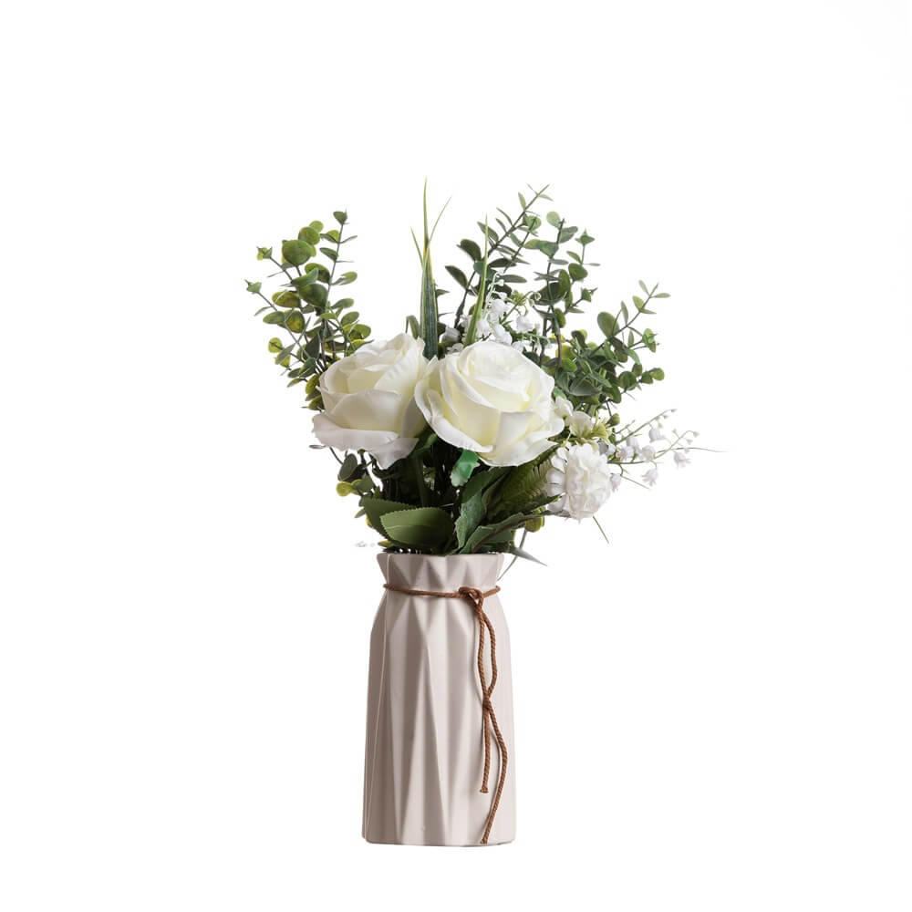 Roseytime White Loose Flower Set Centerpiece Flower Bouquet #LS005