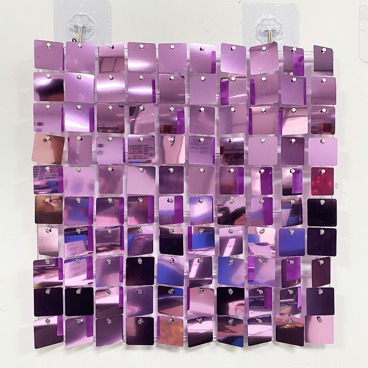 Roseytime Light Purple Sequin Shimmer Wall Backdrop