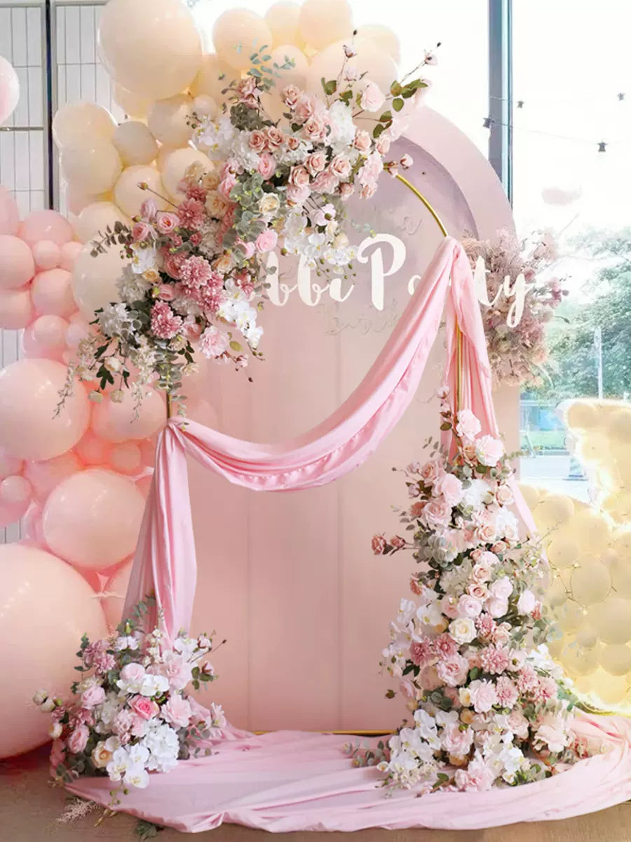 Roseytime Pink Arch Flowers Decor Set For Wedding&Event