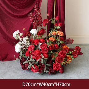 Roseytime Arch Flowers Decor Set With Drapes For Wedding&Event