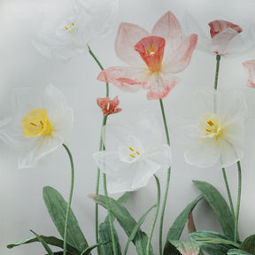 Roseytime Giant Organza Flower Narcissus Set