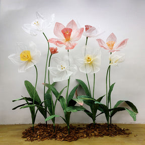 Roseytime Giant Organza Flower Narcissus Set