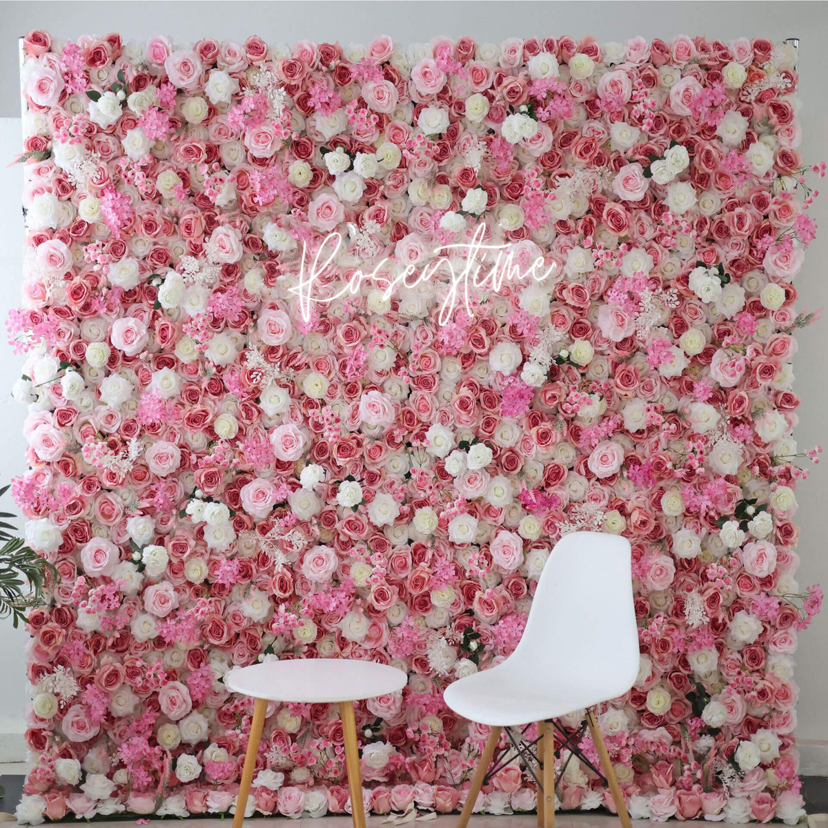 💥BF SALE: Pink Flower Wall Roll Up 8x8ft