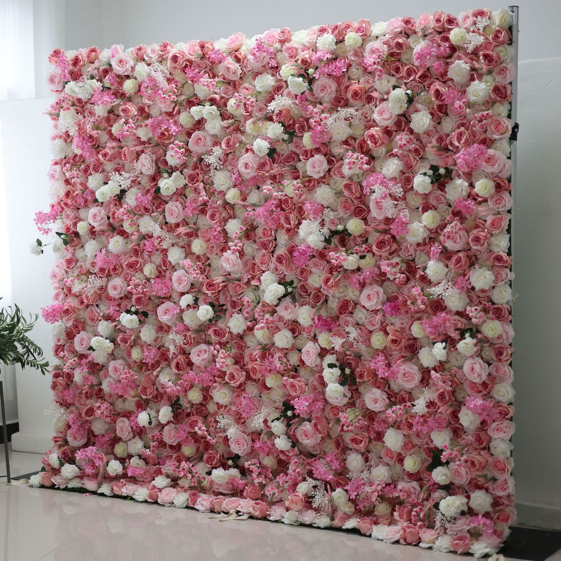 💥BF SALE: Pink Flower Wall Roll Up 8x8ft