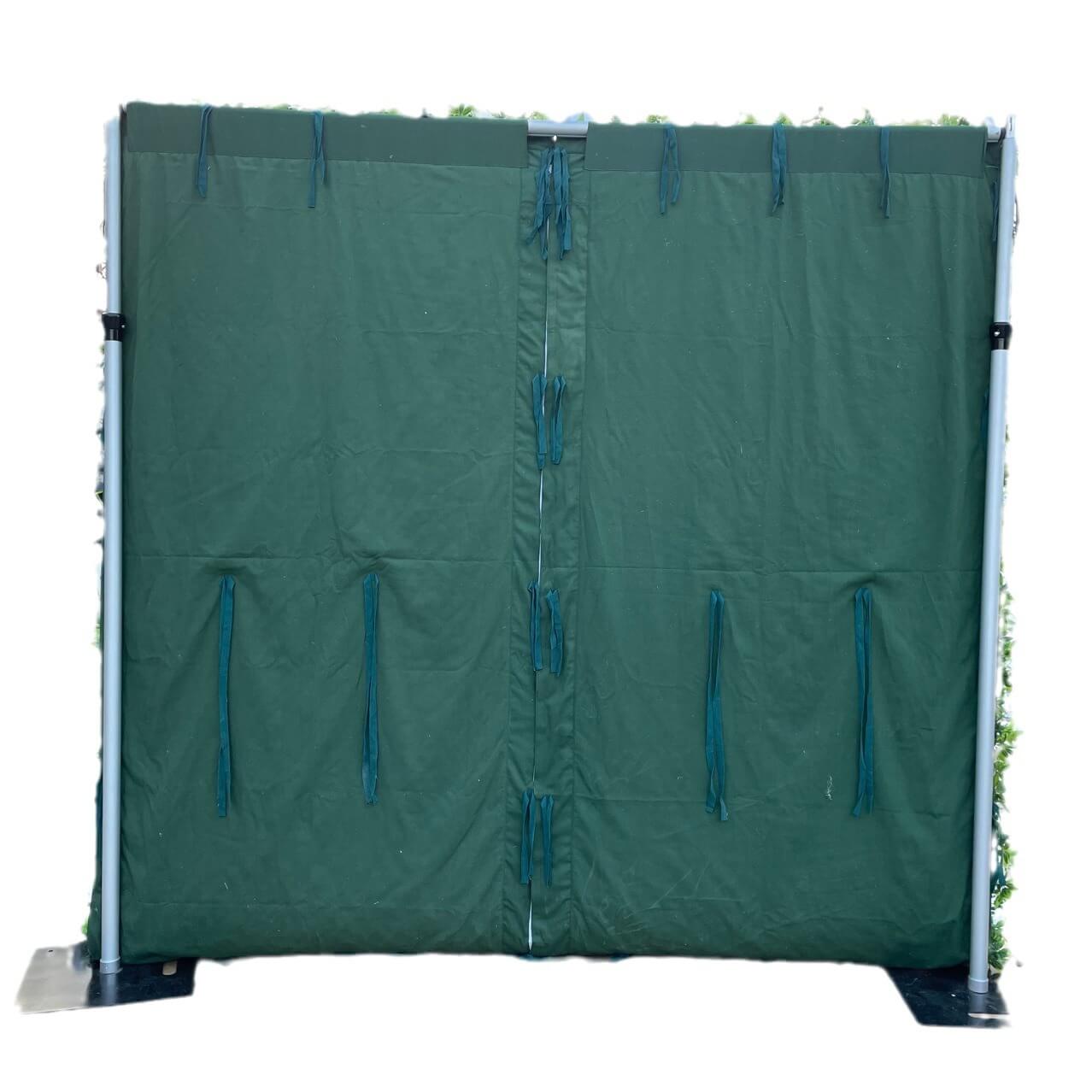 Roseytime Grass Flower Wall Roll Up Fabric Back Greenery Backdrop #RTW015