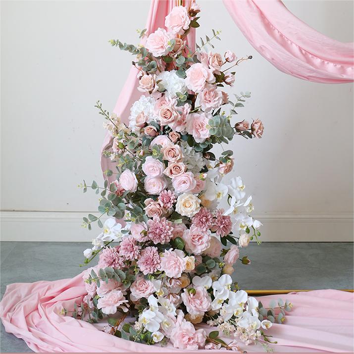 Roseytime Pink Arch Flowers Decor Set For Wedding&Event