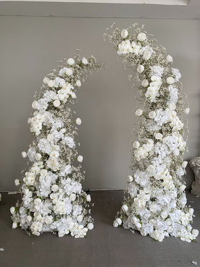 RoseyTime Wedding Floral Pillars Arch Baby's Breath with Frame #RTP024