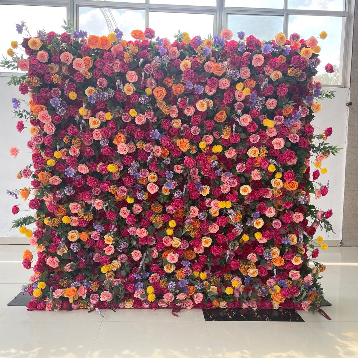 💥BF SALE: 5D Colorful Red Flower Wall #RTW235