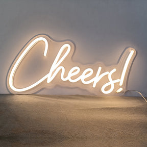 Roseytime "Cheers!" Neon Signs 18“ x 9.5”