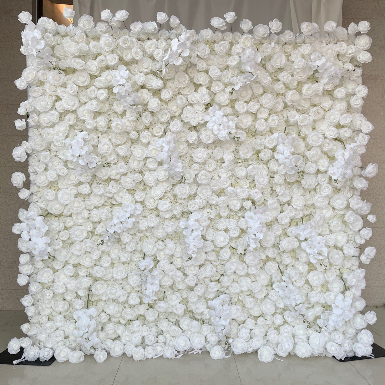 💥BF-SALE: 5D White Artificial Flower Wall #RTW117