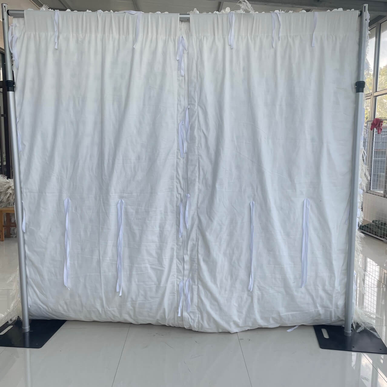 💥BF SALE: Pampas Wall 8x8ft Roll Up Fabric Back #RTW263