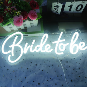 Roseytime "Bride to be" Neon Signs 16.9"x6.3"