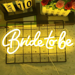 Roseytime "Bride to be" Neon Signs 16.9"x6.3"