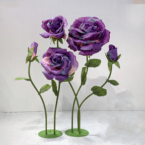 Roseytime Giant Paper Roses Flower Set of 5