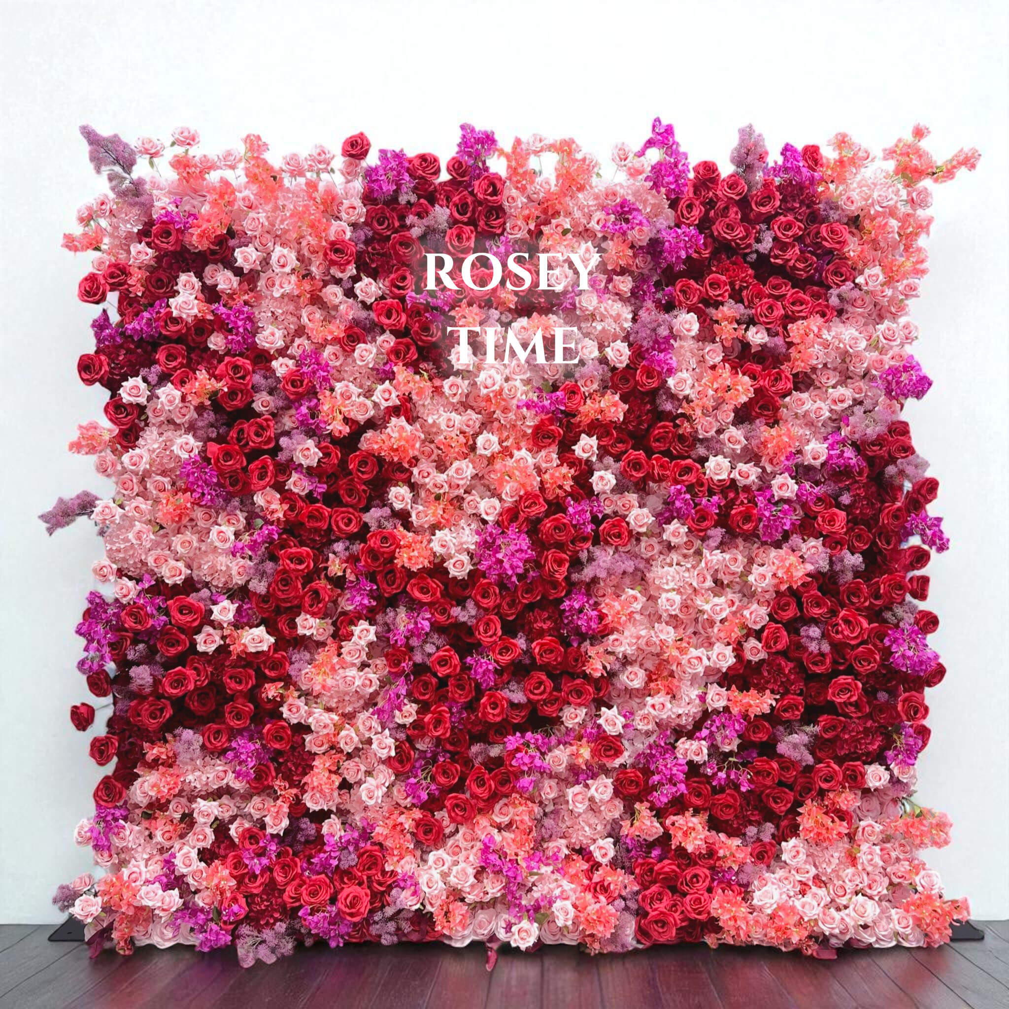 B1-sale: 5D Colorful Flower Wall Roll Up Fabric Back #RTW324