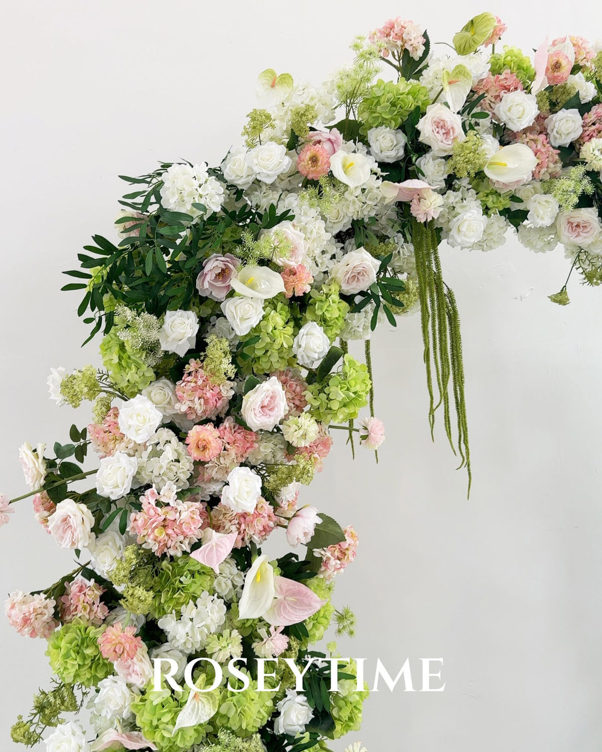 RoseyTime Manor Frond Flower Arch n-shape Round Arch #RTA485