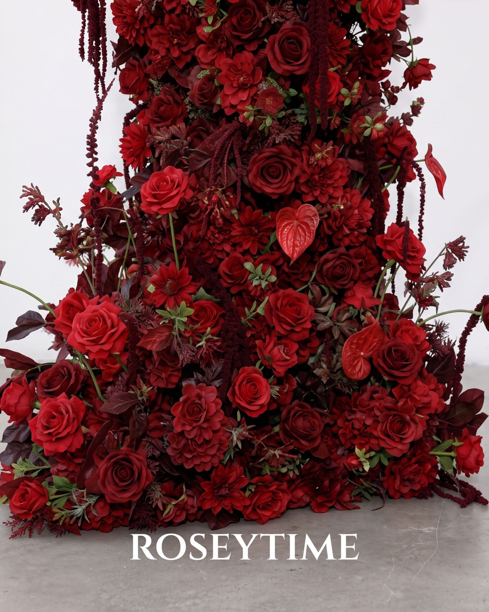 RoseyTime Ruby Covenant Flower Arch n-shape Round Arch #RTA495