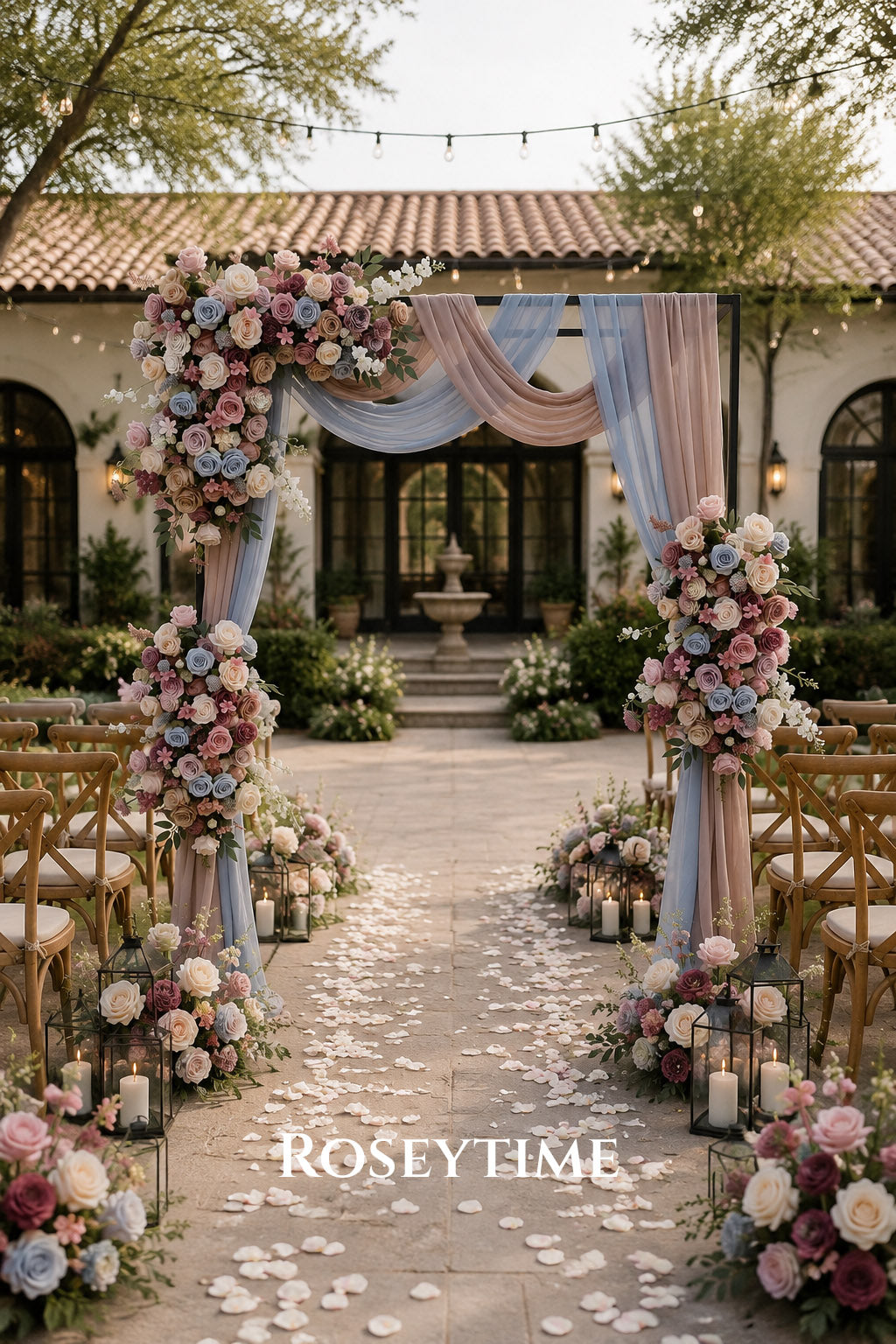 Roseytime Rosewood Sky Flower Set Flower Arch Arrangement #RTA508