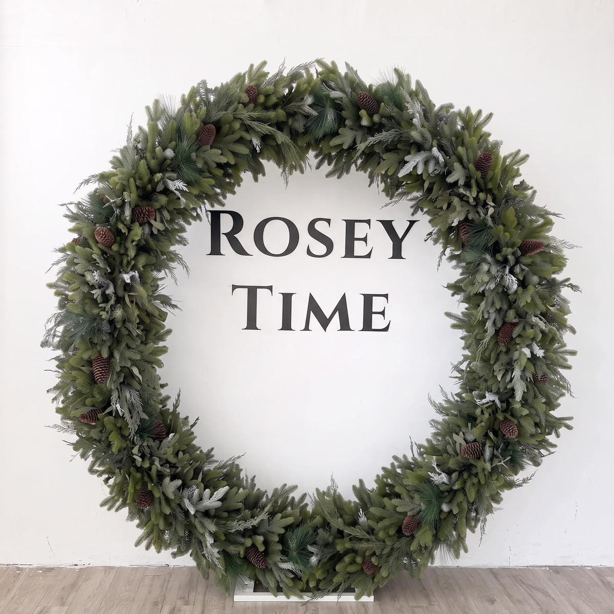 RoseyTime Christmas Circle Arch Fabric Back #RTA515