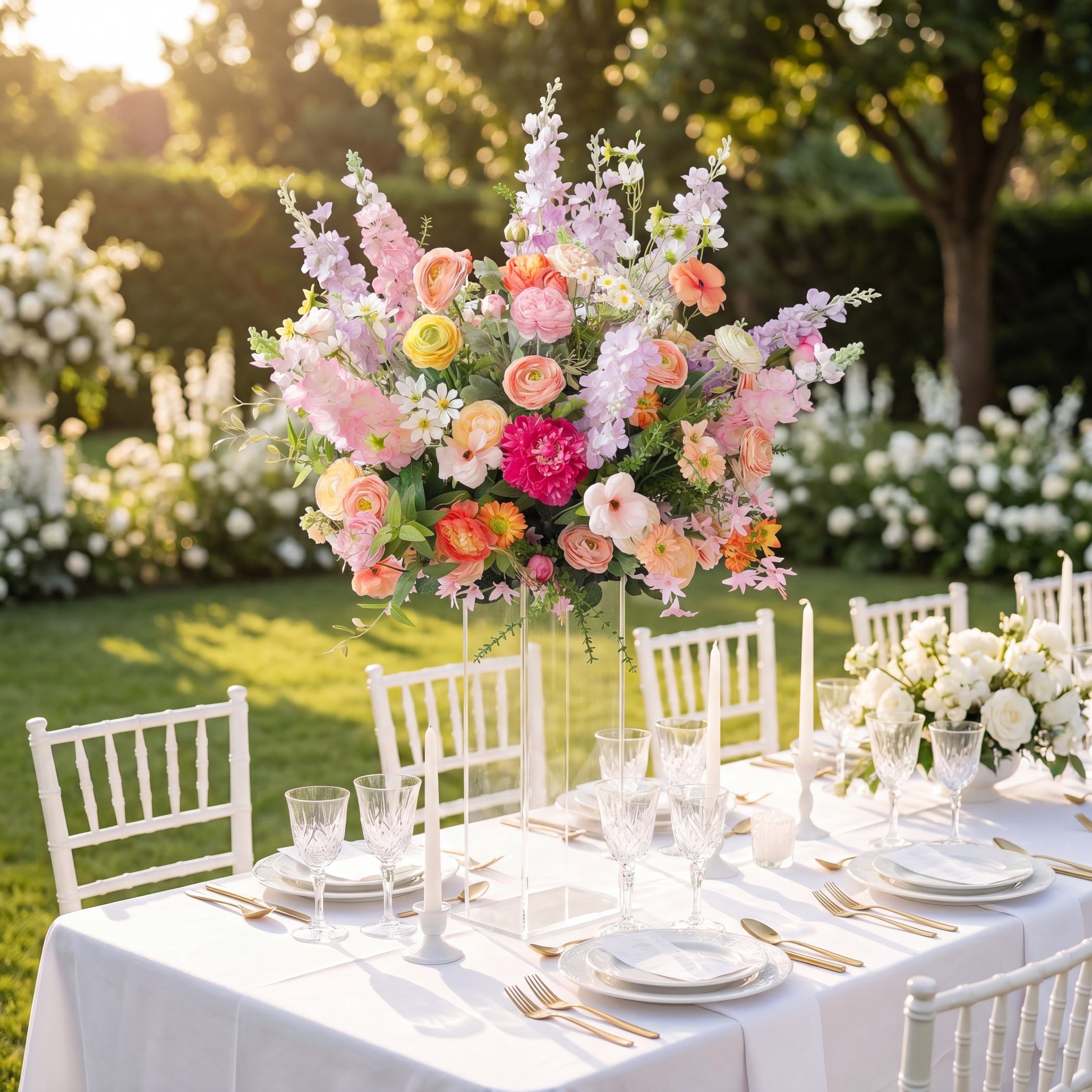 Roseytime Sunset Wild Flower Ball Centerpieces #RTB133