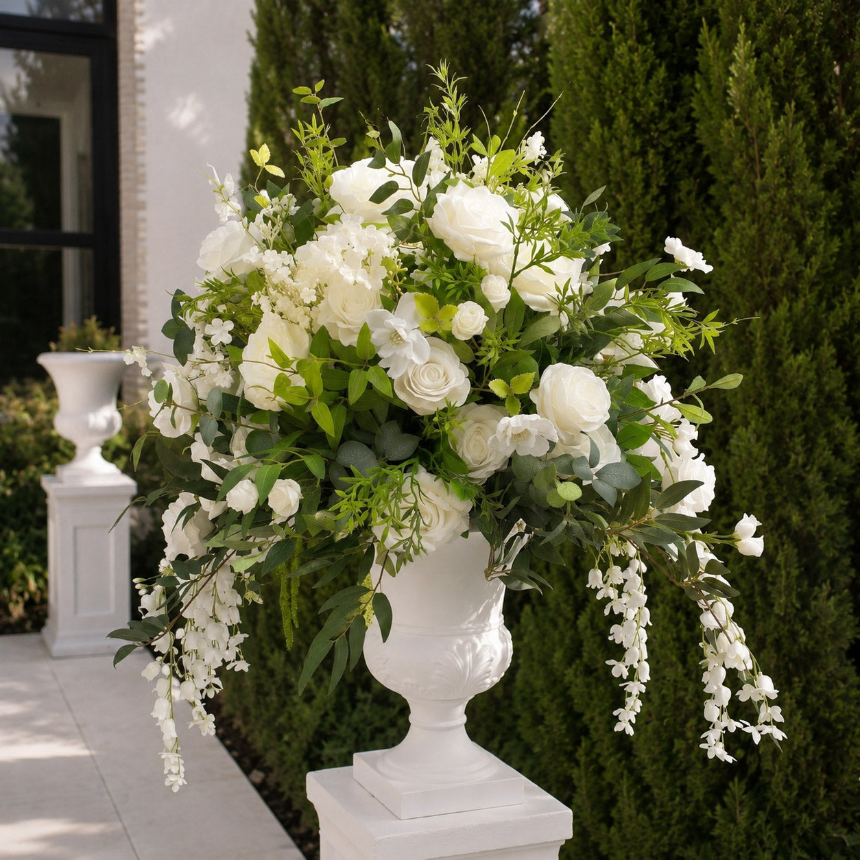 Roseytime White&Green Flower Ball Centerpieces #RTB138