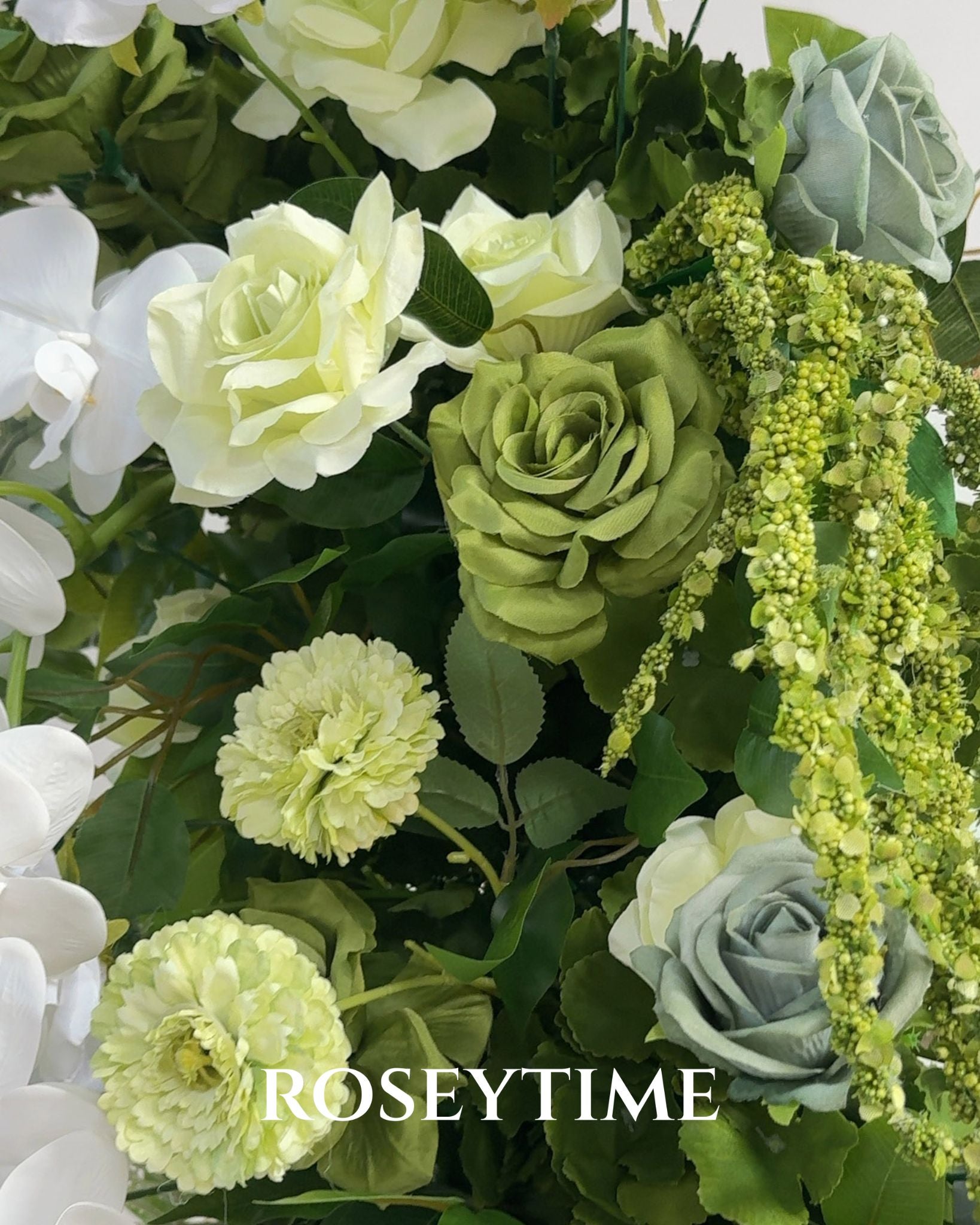 Roseytime Meadowlight Flower Pillars Arch with Frame #RTP148