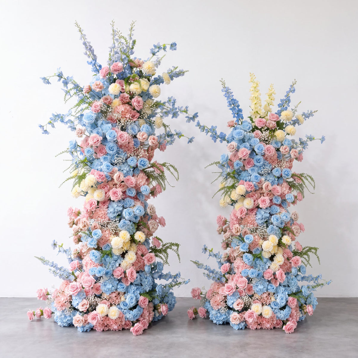 💥B1G1: Sale Blush & Sky Flower Pillars Arch with Frame #RTP201