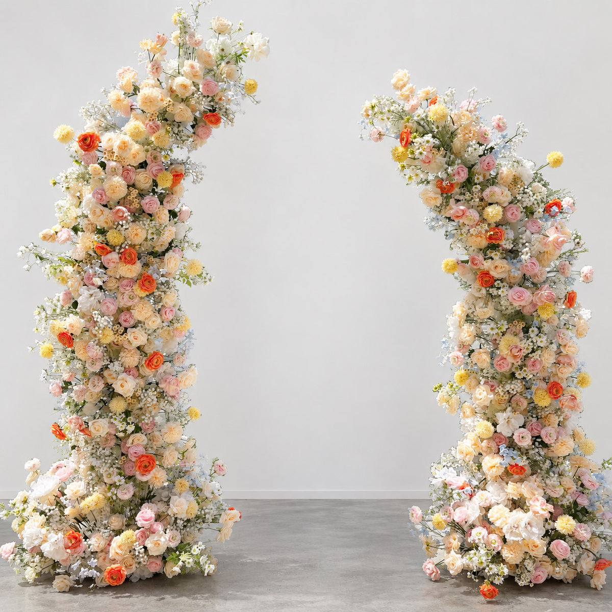💥B1G1: Sale Buttercup Blush Flower Pillars Arch with Frame #RTP210