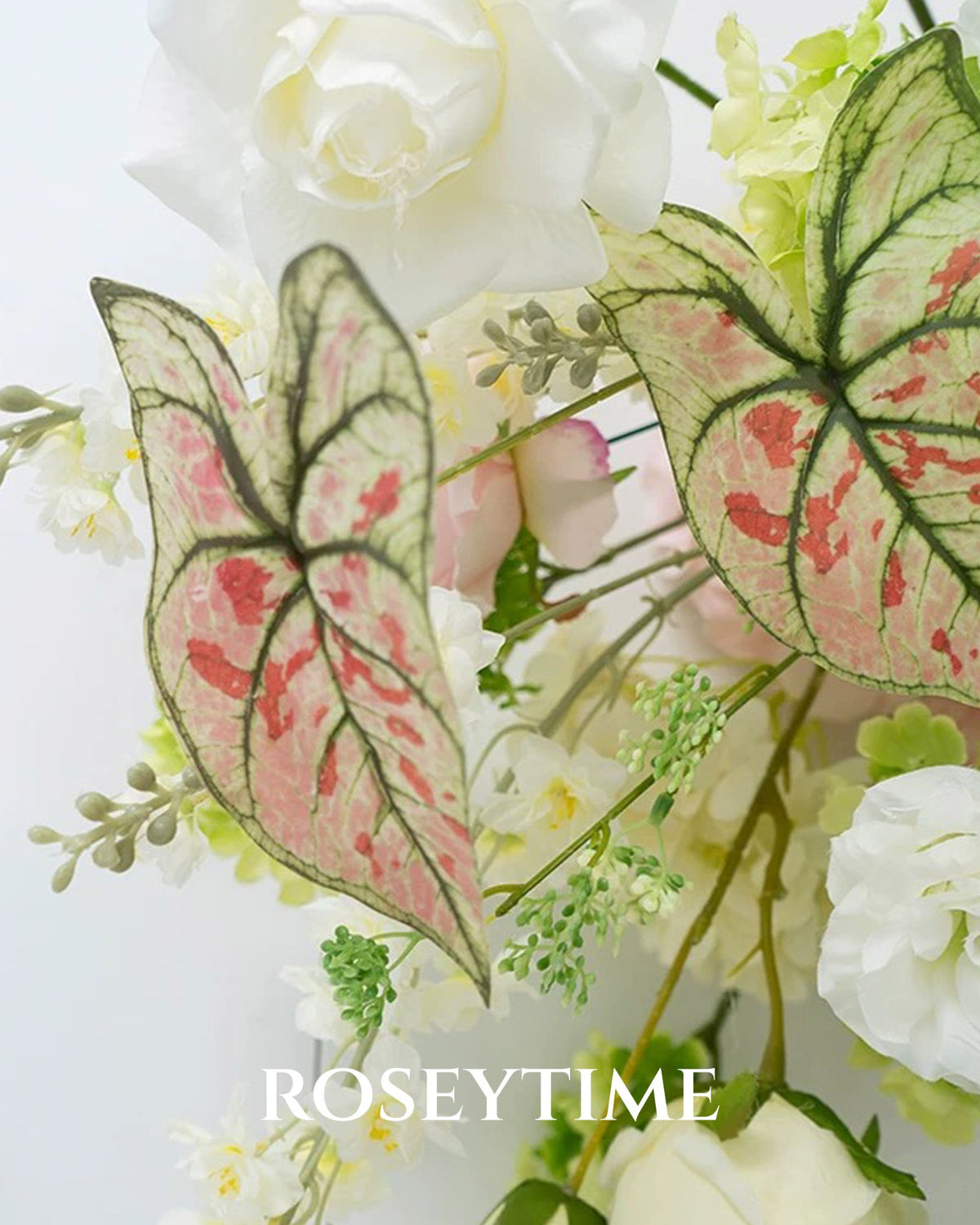Roseytime White Garden Floral Set #RTS028