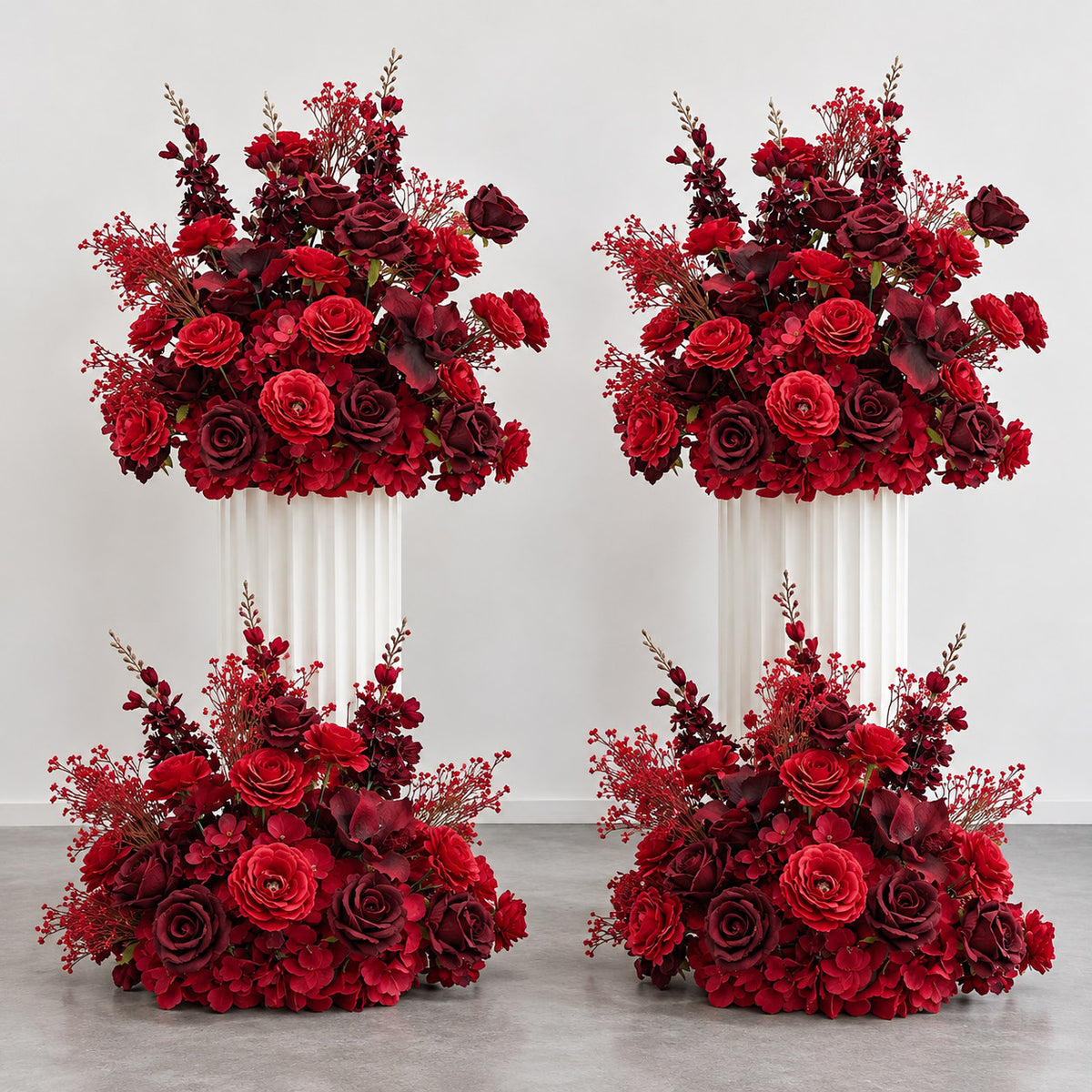 💥B1G1: Sale Vermilion Flower Set (8pc) #RTS040