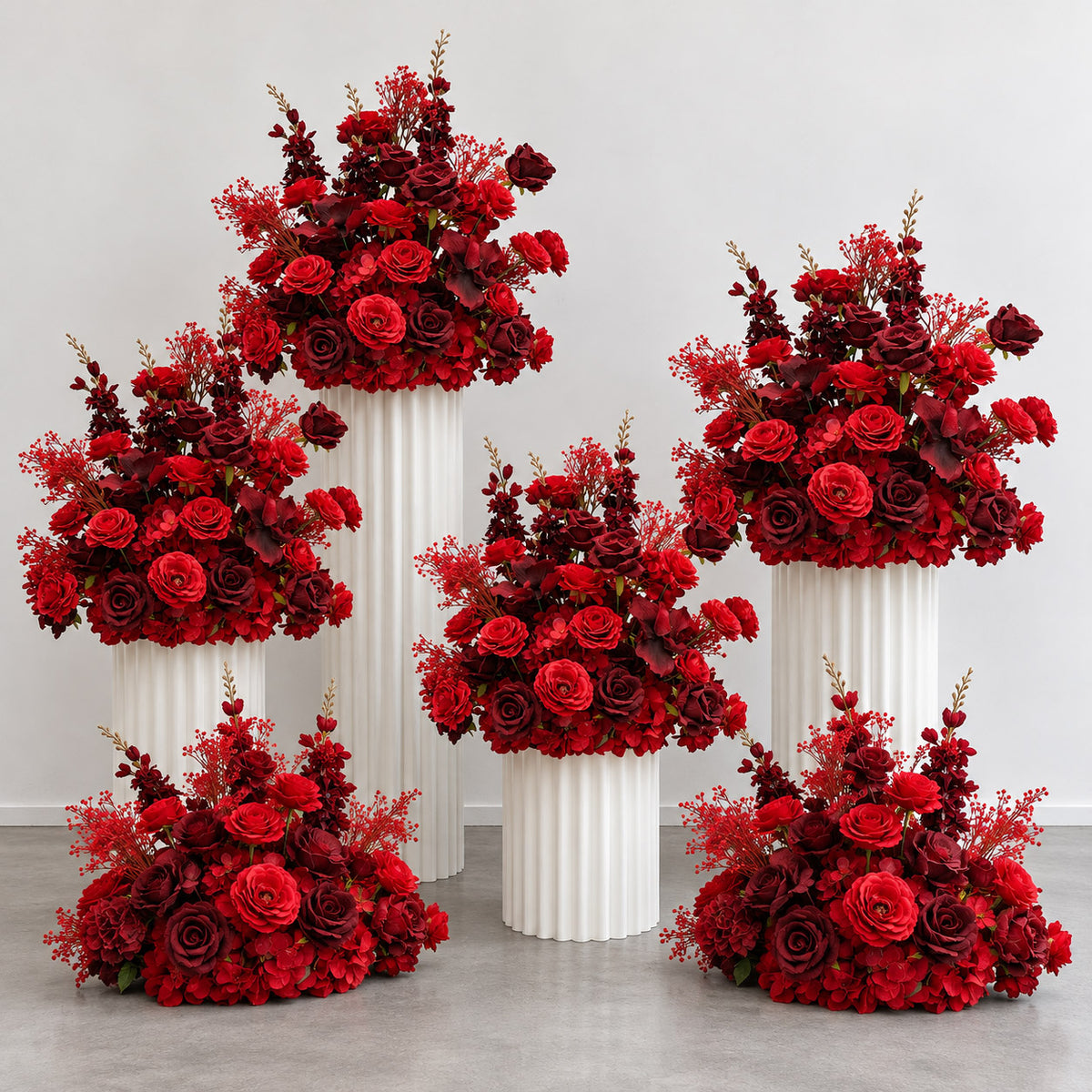 💥B1G1: Sale Vermilion Flower Set (8pc) #RTS040