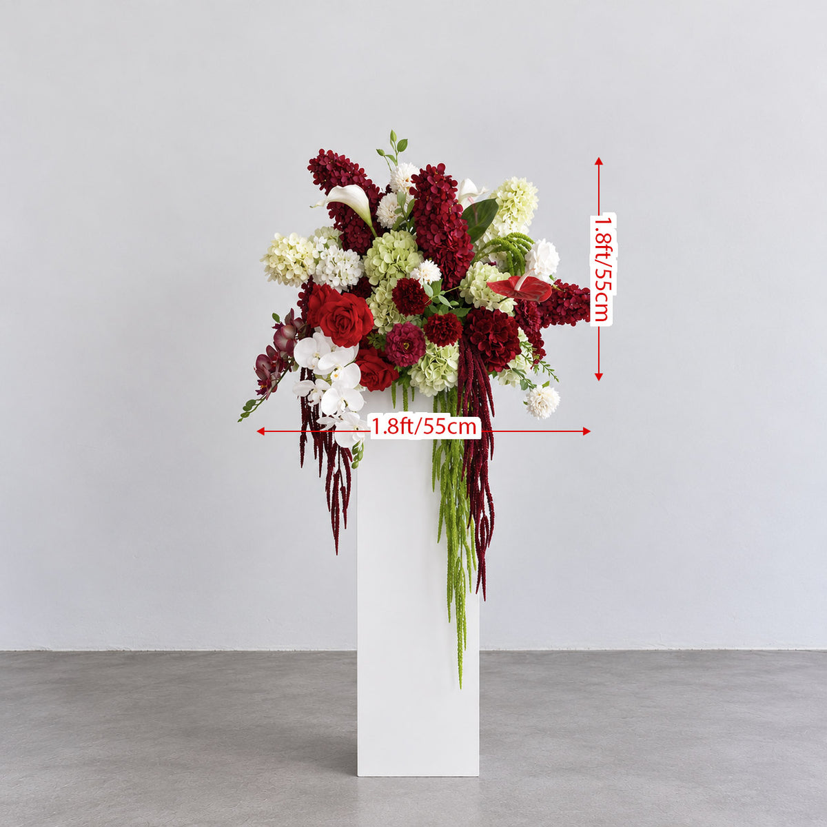 💥B1G1: Sale Claret Hollow Flower Set (8pc) #RTS049
