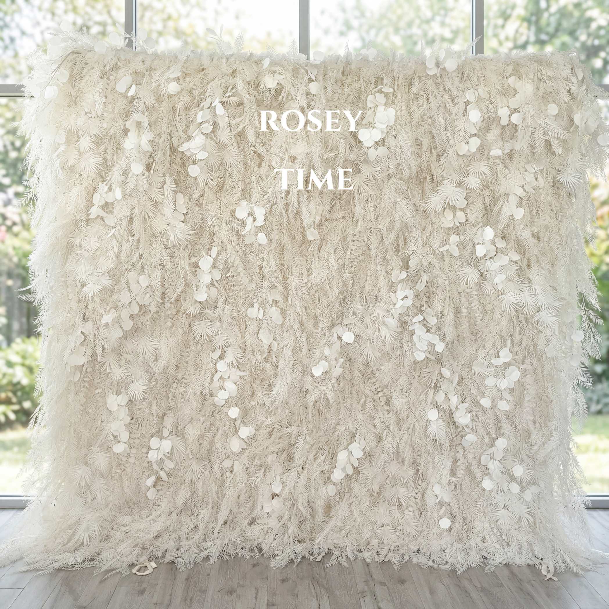 Roseytime 5D Pampas Wall Roll Up Fabric Back #RTW263