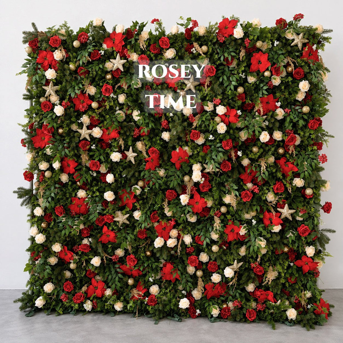 BOGO Sale: 5D Christmas Flower Wall Roll Up Fabric Back #RTW367