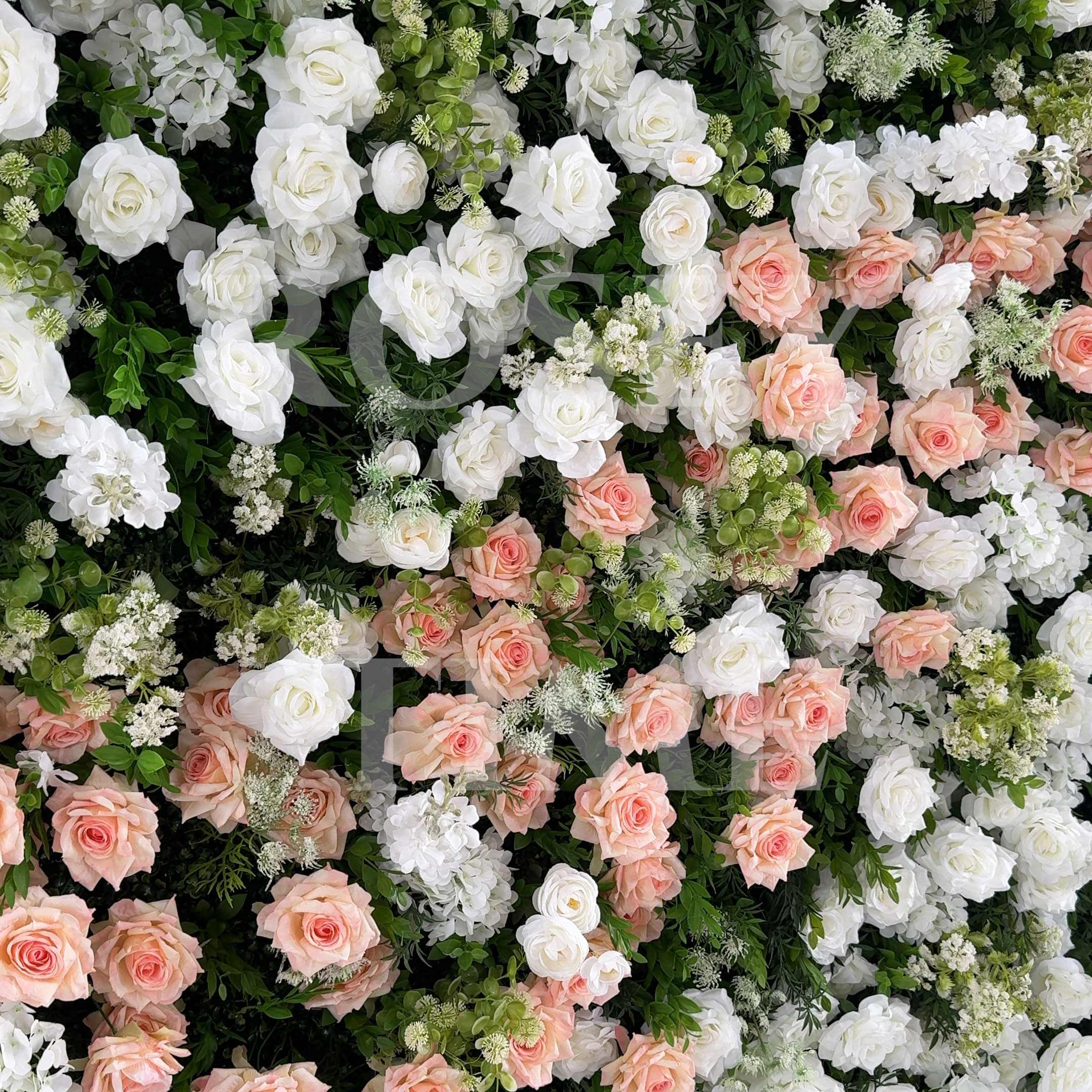 Roseytime 5D Spring Flower Wall Roll Up Fabric Back #RTW368